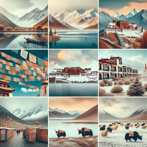 Discover the Majesty of Tibet | Scenic Collage