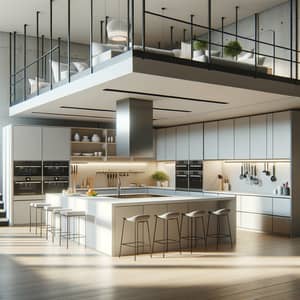 Contemporary Kitchen Design with Mezzanines