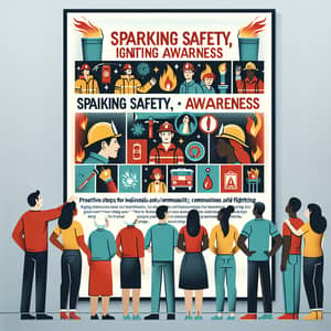 Sparking Safety: Fire Prevention & Awareness Poster