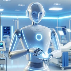 Advanced Robotic Nurse: Modern Futuristic Healthcare Companion