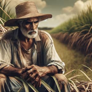 Hispanic Farmer Tending Crops | Strength, Labor, and Sorrow