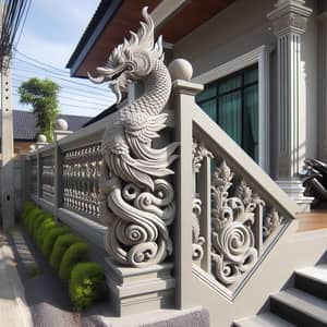 Decorative Cement Railing for Home Decor