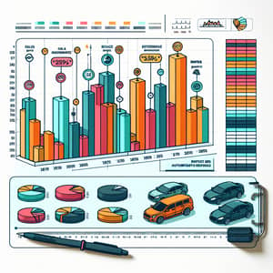 Automobile Company Performance Bar Graph
