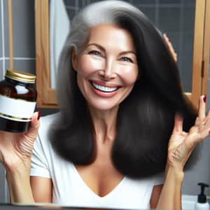 Herbal Product Transforms White Hair to Black: Before & After