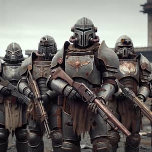Post-Apocalyptic Templar Knights in Rugged Armor