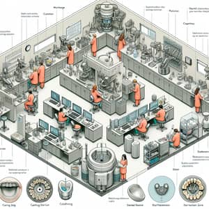 Dental Laboratory Plan: Sections, Workstations & Storage