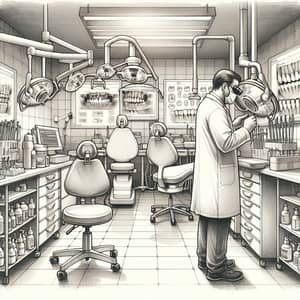 State-of-the-Art Dental Laboratory Sketch