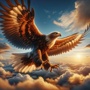 Majestic Eagle Soaring in the Expansive Sky