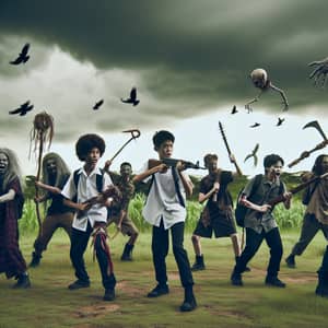 Middle School Students' Epic Battle with Zombies
