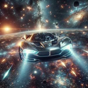 Futuristic Flying Car Through Space | Gravity-Defying Interstellar Journey