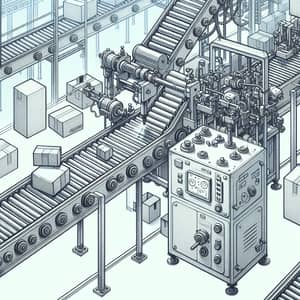 Factory Conveyor Belt: Industrial Material Transfer System