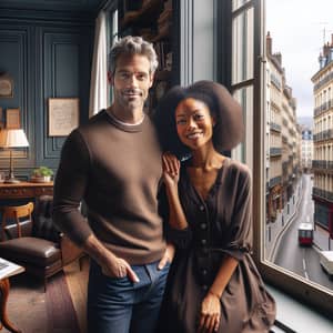 Caucasian Man & Black Woman in Lyon's 3rd District - French Lifestyle