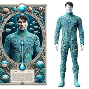 Ocean-Inspired Aqua Suit for Underwater Exploration | Anton's Costume