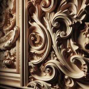 Intricate Stucco Material in French Baroque Architecture