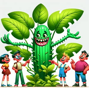 Cartoon Characters with Cannabis - Funny Plant Encounter