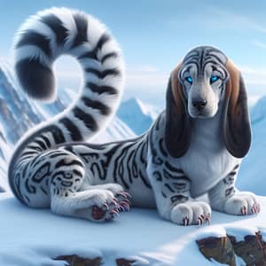 Snowser: Enigmatic Snow Leopard-Basset Hound Hybrid