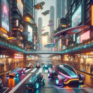 Futuristic Vehicles in Cosmopolitan City | Advanced Design