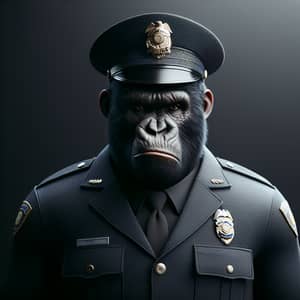 Intelligent Police Ape in Uniform | Law Enforcement Agency