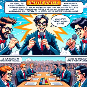 Skit: Freudian vs. Jungian Intellectual Battle | Comic Strip Storyboard