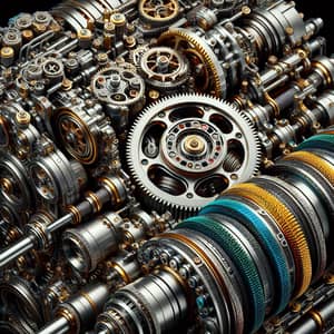 Intricate Steampunk Mechanical Engine Art