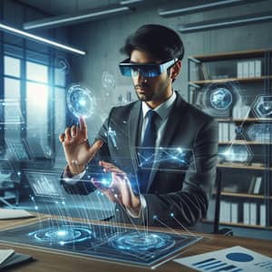 Cutting-Edge Augmented Reality Technology in Modern Workspace