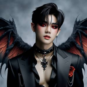 Asian Male Pop Star Succubus | Modern Gothic Fantasy Idol