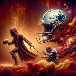 8K Detailed Image: Dallas Cowboys vs. Washington Commanders Football Players