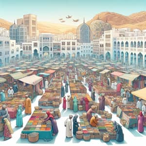 Vibrant Chinese Marketplace & Oman's Thriving Future | Marketplace Scene