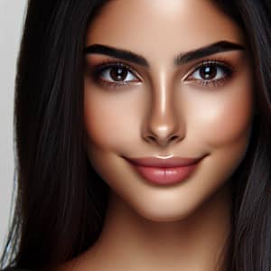 Captivating Portrait of Young Woman with Olive Skin | Mediterranean Beauty