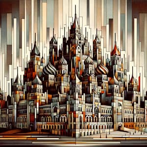 Abstract Cityscape Art | Russian Citadel Interpretation