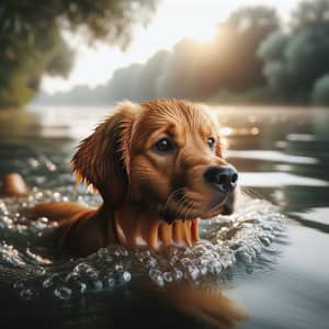 Dog Swimming in Water | Fun Water Activity for Pets