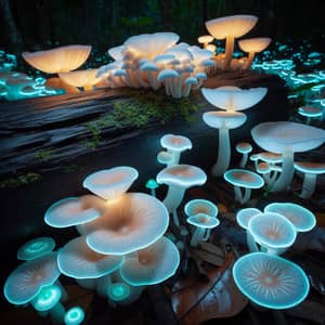 Mesmerizing Mushrooms: Bioluminescent Nature Display