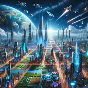 Earth 3030: Futuristic Cityscapes and Advanced Technology