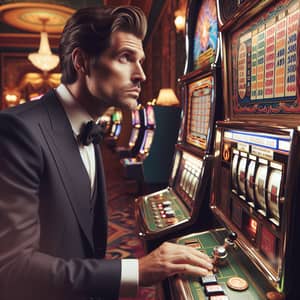Anticipation at Classic Casino: Gambler on Brink of Big Win