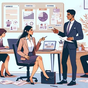 Professional Workplace Relationship Management Illustration