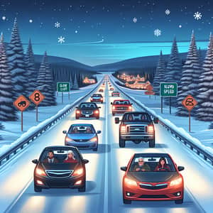 Winter Safe Driving Tips: Slow Down, Stay Cautious on Light Snow Highways