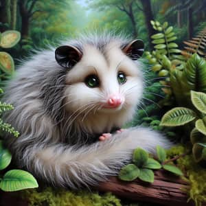 Charming Furry Possum in Enchanting Wilderness | Wildlife Photography
