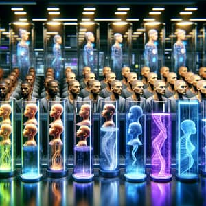 Genetic Clones: Advanced Human Cloning in Science Lab