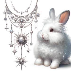 Orion Necklace & Rabbit | Dazzling Celestial Jewelry and Cute Bunny