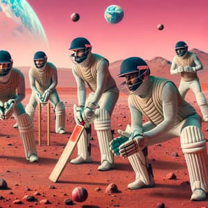South Asian Cricket Players Compete on Mars | Cricket Gear in Space
