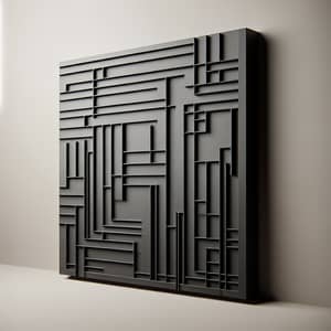 Sleek 3D Rectangular Panel | Geometric Design for Interior Spaces