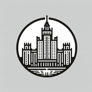 Mid-20th Century Moscow Architecture Logo Design