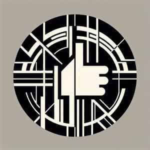 Russian Constructivism Social Media Like Logo Design