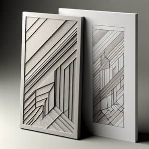 Sleek & Modern Rectangular Panel - Polyurethane 3D Render