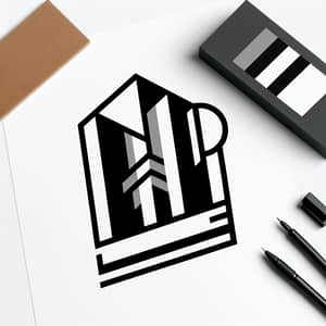 Architectural Color Palette Minimalist Logo Design | Elegant Modern Concept