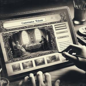 Vintage Customization of Website Pages | Digital Painting