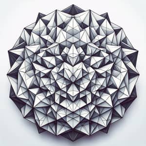 Geometric Origami Surfaces Pattern | Vector Graphics Art