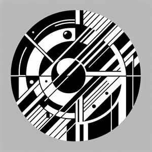 Circular Logo | Absence of Time | Russian Constructivism Style