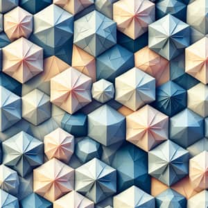 Faceted Origami Surfaces Texture Pattern