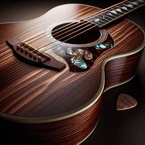Handcrafted Mahogany Acoustic Guitar with Ebony Fingerboard